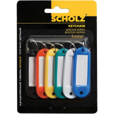 Брелоки для ключів набір 6шт., асорті, 4401, Scholz