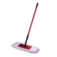 Швабра з змінним мопом, 45х14см, телескопічна ручка (фарбована) 77-126см, ТМ МійДім