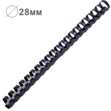 Пружина пластикова, d=28мм, чорна, 50шт/уп, TM Axent