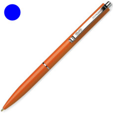 Ручка кулькова, лінія 0.7мм, синя, автоматична, корпус помаранчевий, K15, TM Schneider