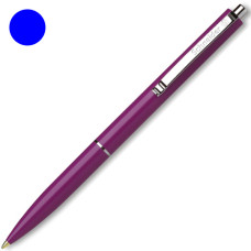 Ручка кулькова, лінія 0.7мм, синя, автоматична, корпус чорносмородиновий, K15, TM Schneider