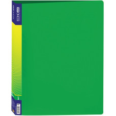 Папка на 2 кільця, А4, 30мм, з карманцем, пластикова, зелена, ТМ Economix