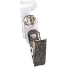 Кліп для бейджа, прозорий, ТМ Optima