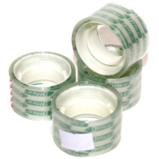 Стрічка клейка канцелярська (скотч), 24мм, 10м, прозора, TM 4Office