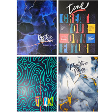 Книга обліку А4, 192арк, клітинка, обклад. тверда ламінована, ілюстрована, асорті, MS, TM Mizar