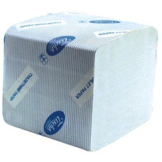 Туалетний папір листовий, 2-шаровий, целюлоза (білий), V-складання, 104х225мм, 226арк, ТМ Тіша папір
