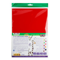 Набір кольорового картону двостороннього двокольорового, А4, 10 аркушів: 20 кольорів, 230г/м2, KIDS Line, TM ZiBi