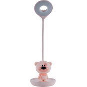 Лампа настільна, LED, з акумулятором, рожевий, Bear, TM Kite