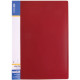 Папка-швидкозшивач, А4, з пружинним механізмом CLIP A та карманом, червона, TM Economix