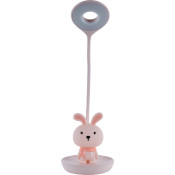 Лампа настільна, LED, з акумулятором, Bunny, рожевий, TM Kite