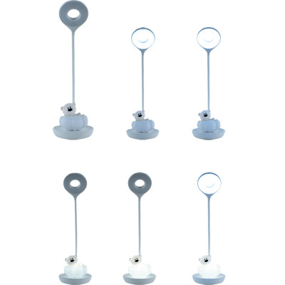 Лампа настільна, LED, з акумулятором, білий, Cloudy Bear, TM Kite