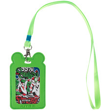 Бейдж на шнурку, 75х125мм, вертикальний, зелений, TM Kite