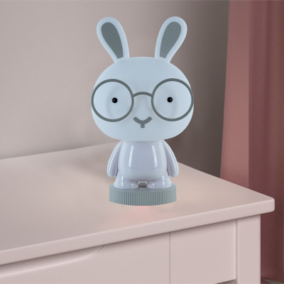 Світильник-нічник, LED, з акумулятором, 345х190х153мм, Bunny, білий, TM Kite