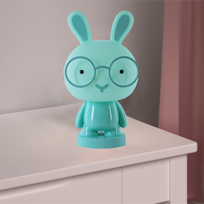 Світильник-нічник, LED, з акумулятором, 345х190х153мм, Bunny, зелений, TM Kite