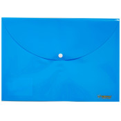Папка-конверт, А4, на кнопці, непрозора, блакитна, Pastel, TM Norma