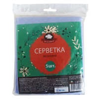 Серветка віскозна, універсальна, 30х36см, 5шт/уп, ТМ Зручні дрібниці