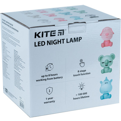 Світильник-нічник, LED, з акумулятором, 300х195х180мм, Unicorn, білий, TM Kite
