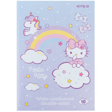 Картон білий, A4, 10арк, двосторонній, Hello Kitty, TM Kite