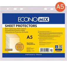 Файл для документів, А5, 30мкм, 100шт, глянець, TM Economix