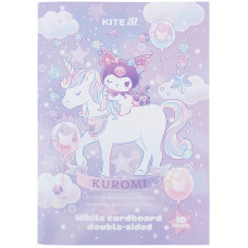 Картон білий, A4, 10арк, двосторонній, Kuromi, TM Kite