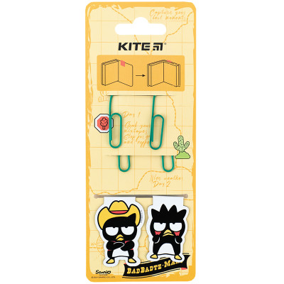Набір магнітних закладок з фігурними скріпками, Bad Badtz-Maru, TM Kite