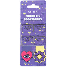 Набір магнітних закладок з фігурними скріпками, Letter, TM Kite