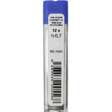 Стержні для механічних олівців, 0.7мм, твердість HB, 12шт/туба, TM Koh-i-Noor