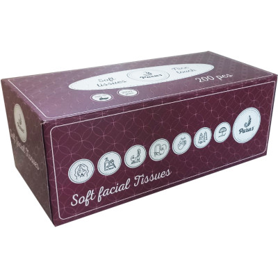 Серветки в коробці, 2х-шарові, 20х20см, 200шт, ТМ Parus