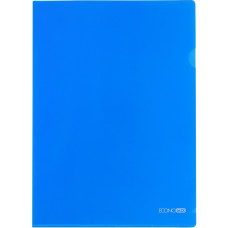 Папка-кутик, А4, пластикова, 180мкм, синій, ТМ Economix