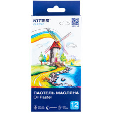 Пастель масляна, 12 кольорів, Classic, TM Kite