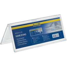 Табличка настільна, 200х72мм, іменна, двостороння, прозора, TM Buromax