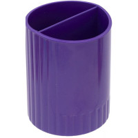 Підставка для ручок, 65х94мм, кругла, 2 відділення, пластикова, фіолетовий, TM ZiBi