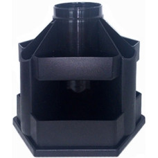 Органайзер настільний, 140х150мм, обертається, пластикова, чорний, ТМ КіП