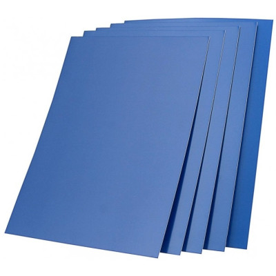 Обкладинка картонна, А4, 230г/м2, 100шт/уп, темно-синя, Leather Design (Кантрі), ТМ BindMark