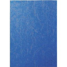 Обкладинка картонна, А4, 230г/м2, 100шт/уп, темно-синя, Leather Design (Кантрі), ТМ BindMark