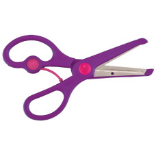 Ножиці дитячі, 135мм, з поворотною пружиною, асорті кольорів, BABY Line, TM ZiBi