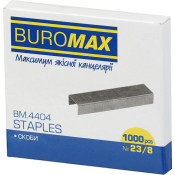 Скоби для степлера, №23/8, 1000шт, Люкс, TM Buromax