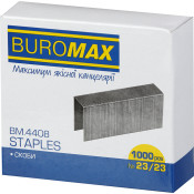 Скоби для степлера, №23/23, 1000шт, Люкс, TM Buromax