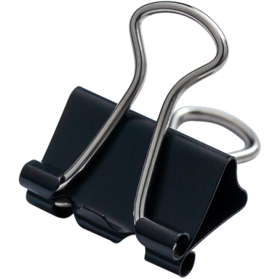 Біндер (зажим) 41мм, 12шт, чорний, TM Buromax