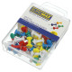 Кнопки-цвяшки, кольорові, в контейнері, 50шт, TM Buromax
