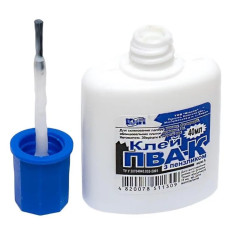 Клей ПВА, 40мл, з пензликом, TM КіП