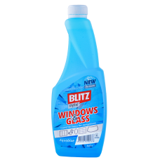 Засіб для скла, 500мл, (запаска) Crystal Aquablue, ТМ BLITZ