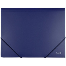 Папка на гумках, А4, пластикова, синя, TM Axent