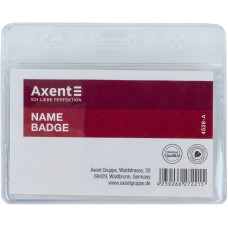 Бейдж горизонтальний, кишеня 92х55мм, замок zip lock, ТМ Axent