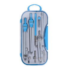 Готовальня COLLEGE 9 предметів, синій, TM ZiBi