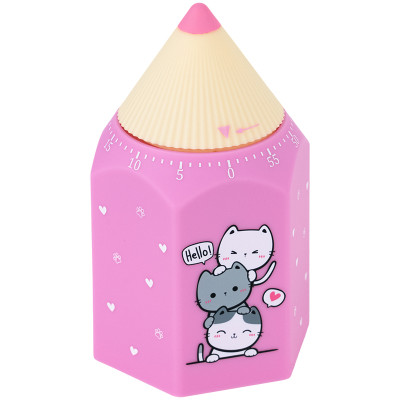 Таймер механічний, 68x59x112мм, Cute Cats, TM Kite