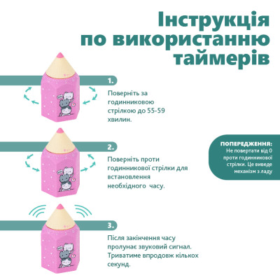 Таймер механічний, 68x59x112мм, Cute Cats, TM Kite