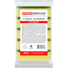Губка для посуду, 90х60х30мм, 5шт/уп, Optimum, ТМ PRO Service