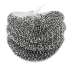 Шкребок для посуду, нерж.сталь, спіральний, 10г, 3шт/уп, ТМ Зручні дрібниці