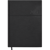 Щоденник датований 2026р, A5, 336стр, кремовий блок, обкладинка чорна, ORION, ТМ Buromax